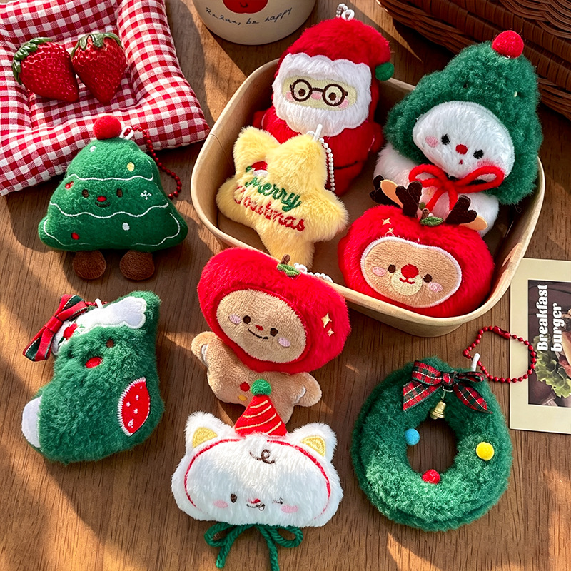 9pcs/Set Chrismas Plush Keycha - Backpacks review and price