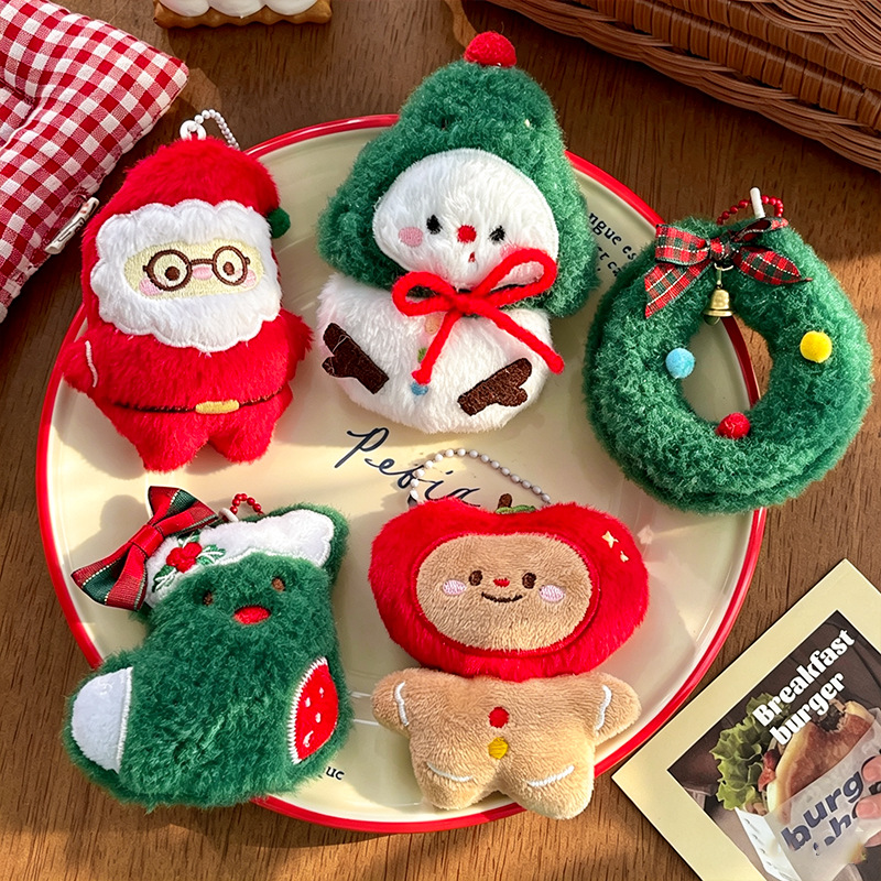 9pcs/Set Chrismas Plush Keycha - Backpacks review and price