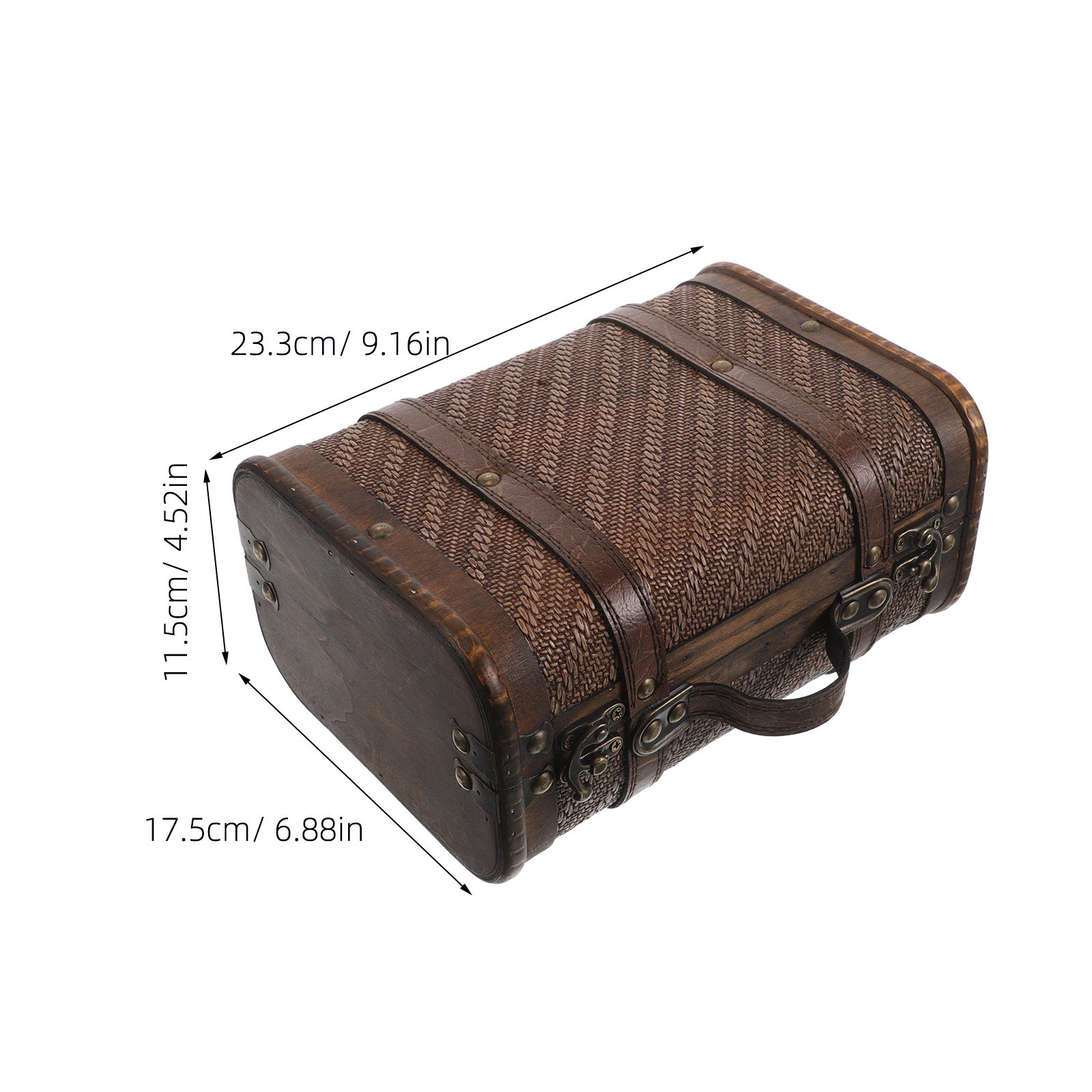 Wooden Vintage Suitcase Decora - Retro Vintage Trunk Suitcase review and price
