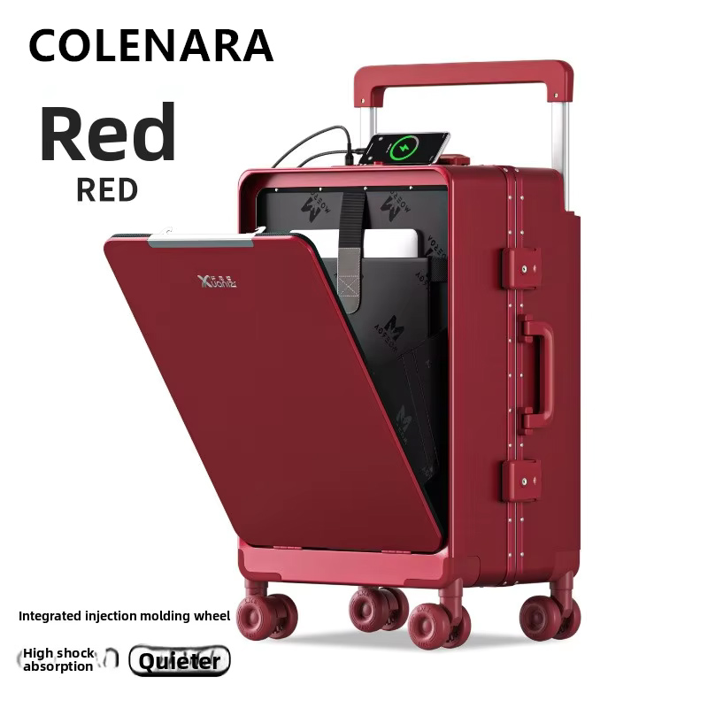COLENARA ABS+PC Suitcase Front - Front Opening Laptop Luggage 24 Inch review and price