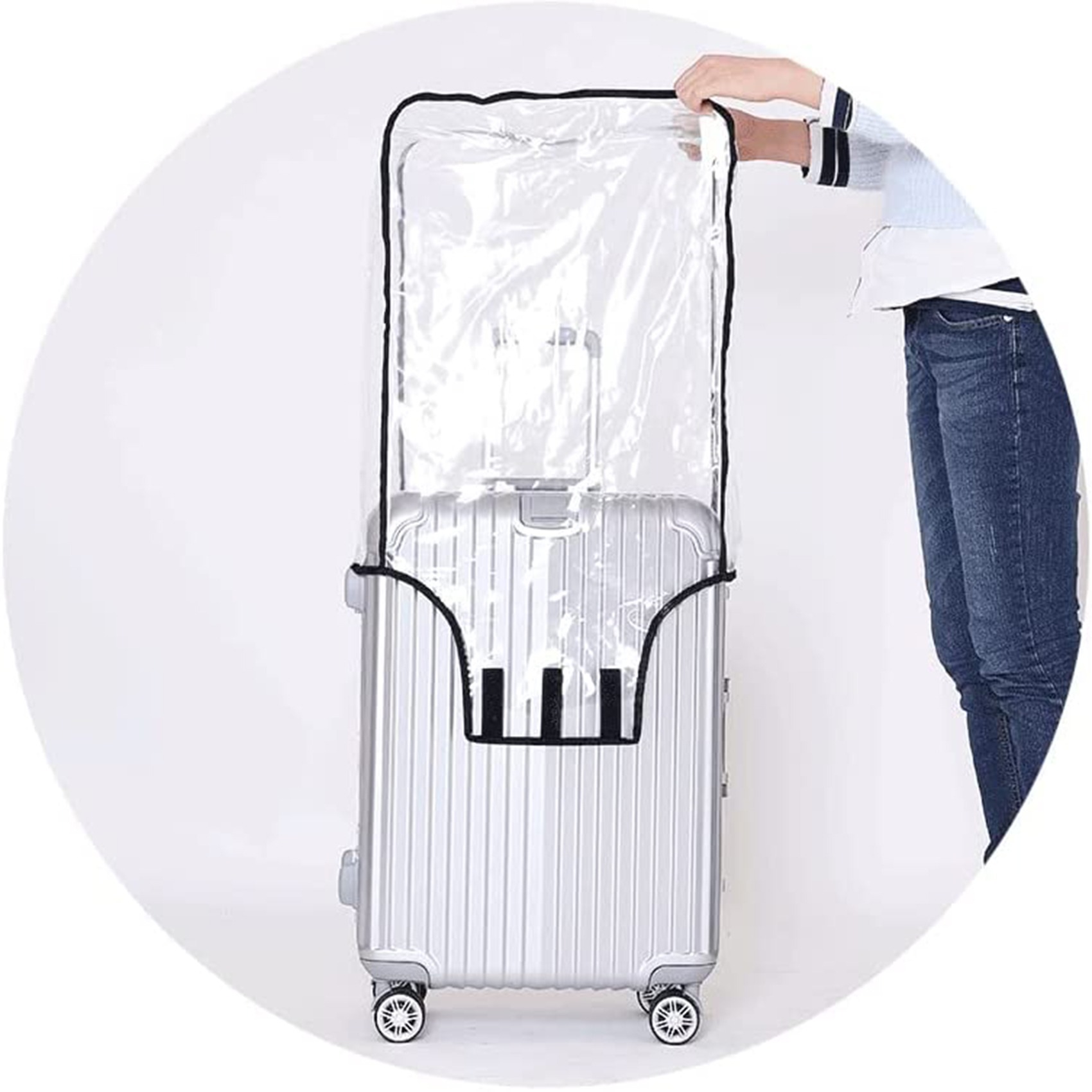 New Full Transparent Luggage P - Waterproof Suitcase Cover Protector review and price