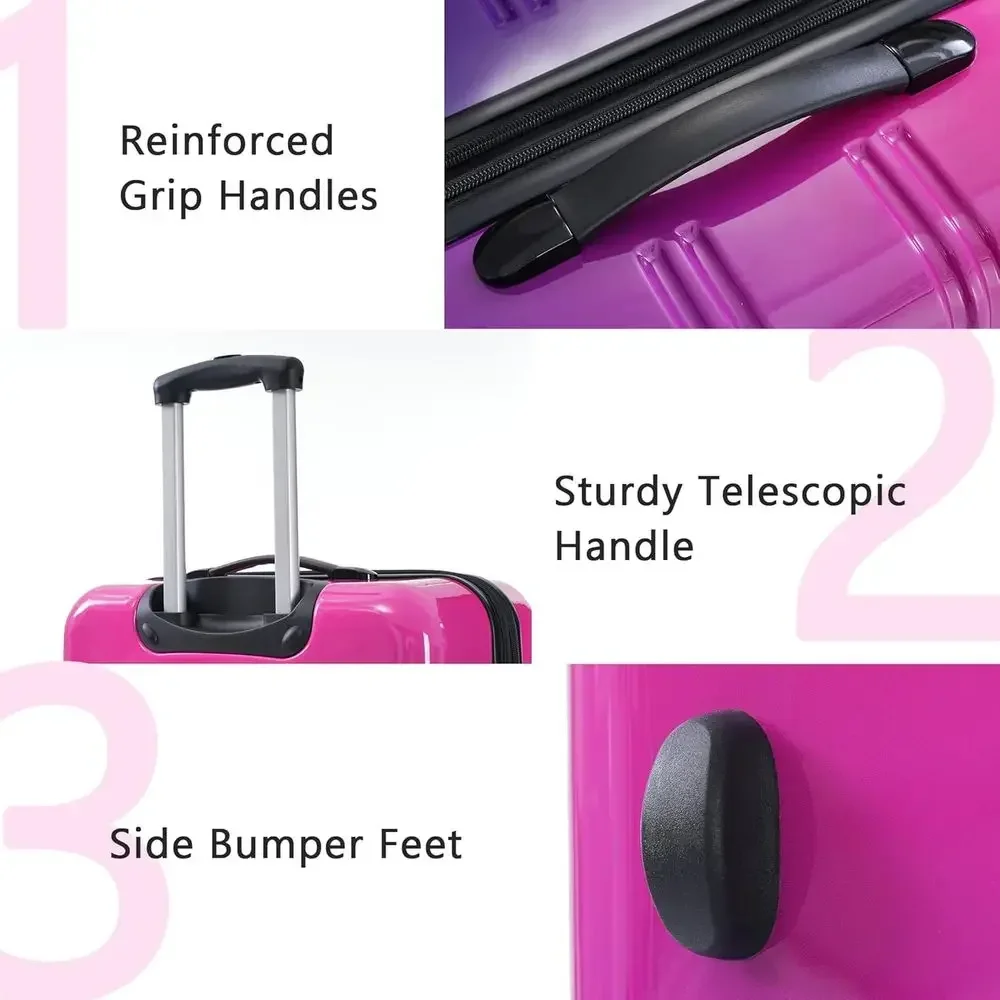 3-Piece Hardshell Luggage Set  - Expandable Hard Shell Luggage Set review and price