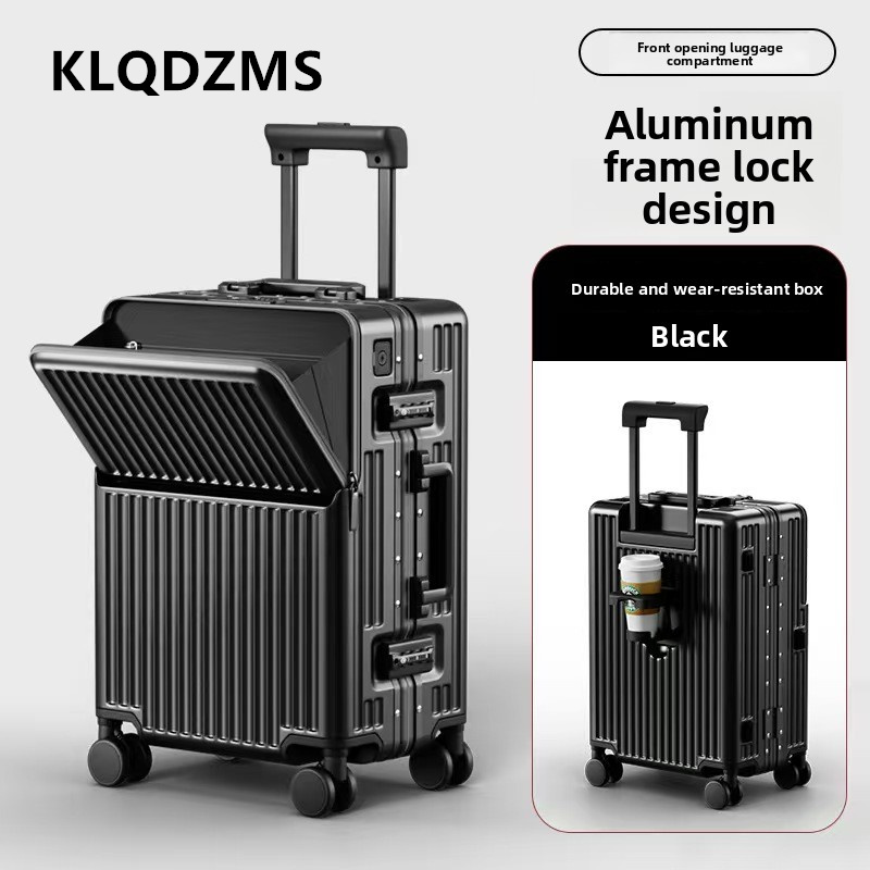 KLQDZMS Multifunctional Suitca - Front Opening Laptop Luggage 24 Inch review and price