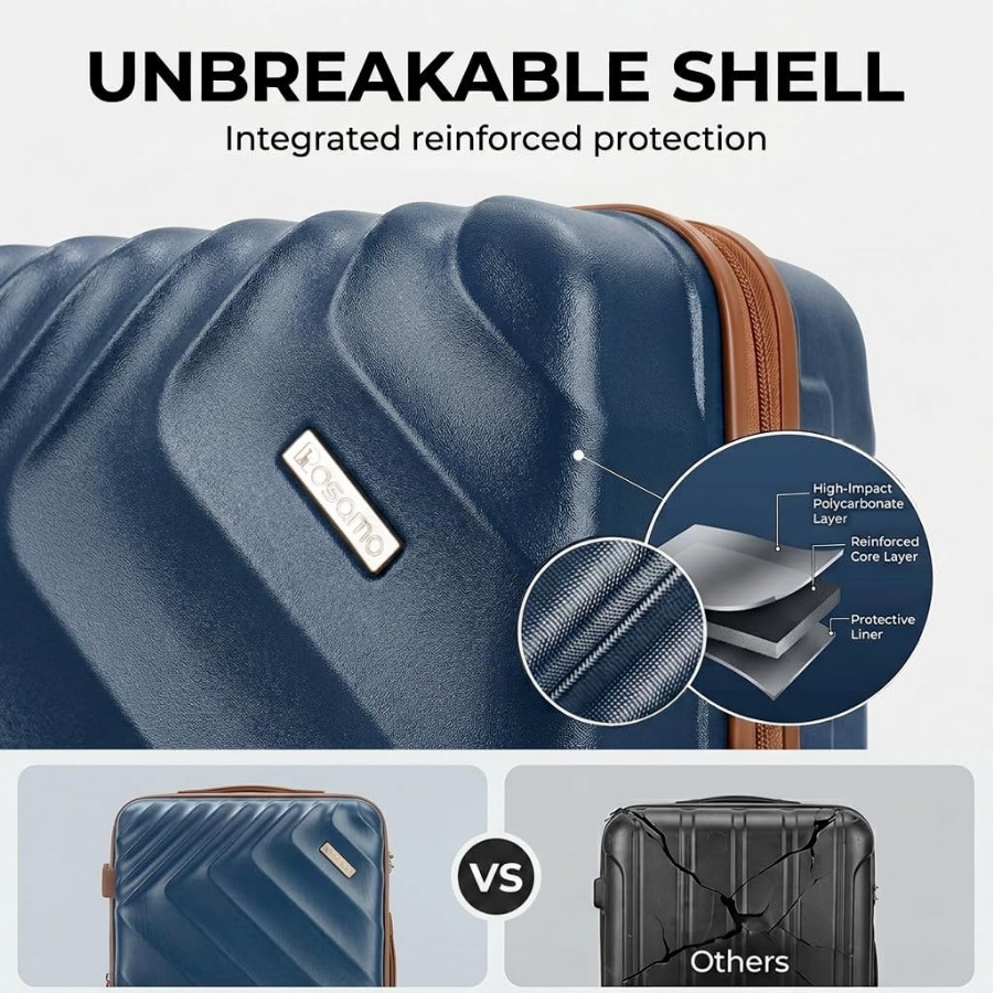 5-Piece Hard Shell Expandable  - Expandable Hard Shell Luggage Set review and price